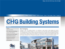 Tablet Screenshot of chgbuildingsystems.com